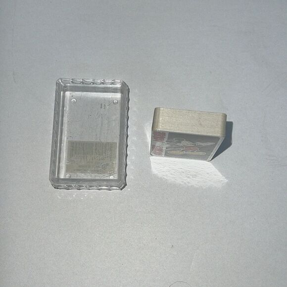 Walt Disney World Playing Cards Mini Deck Clear Storage Case Mickey Mouse 1990s - Picture 6 of 8